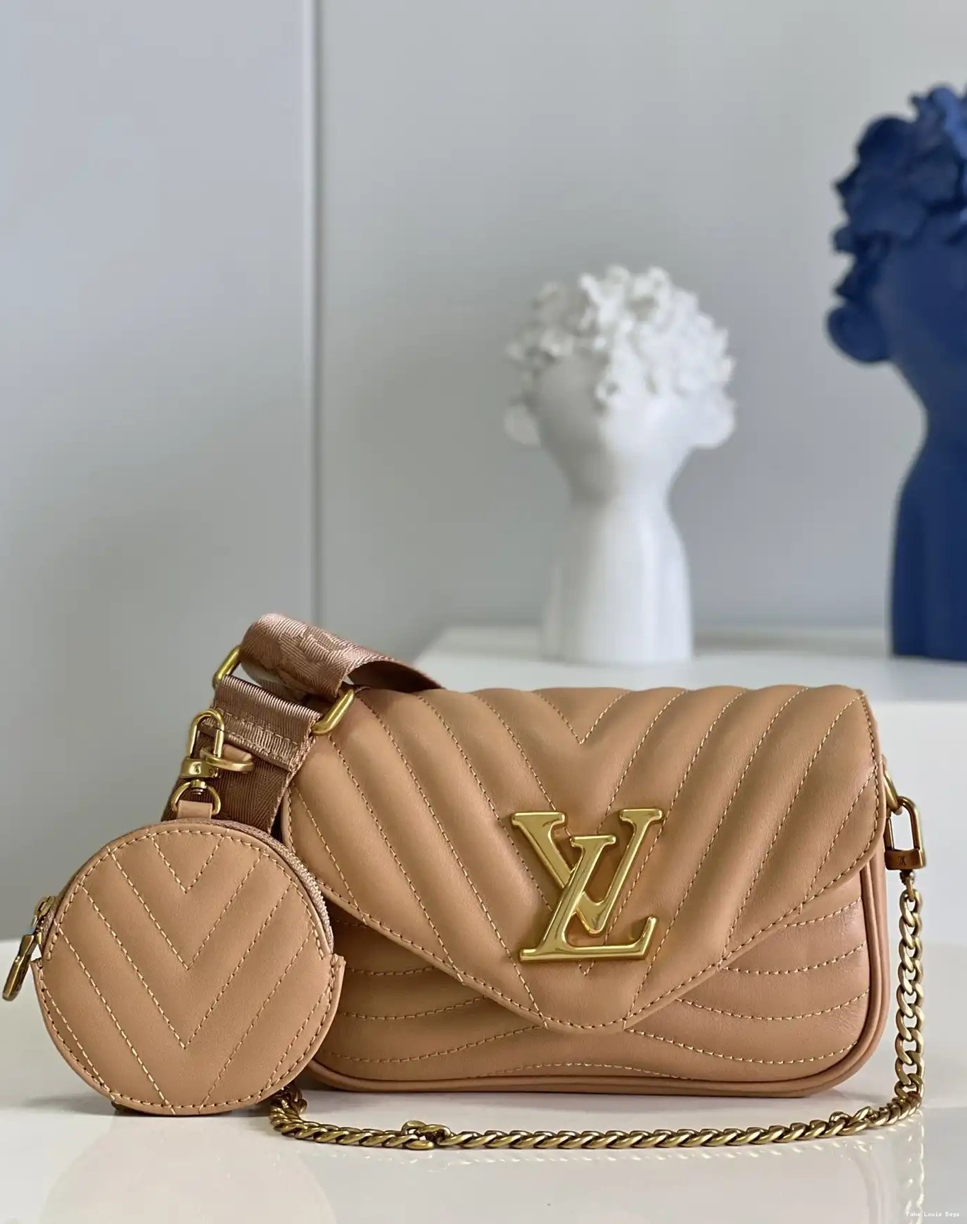 Rep ladies WAVE MULTI-POCHETTE VUITTON LOUIS NEW 0614